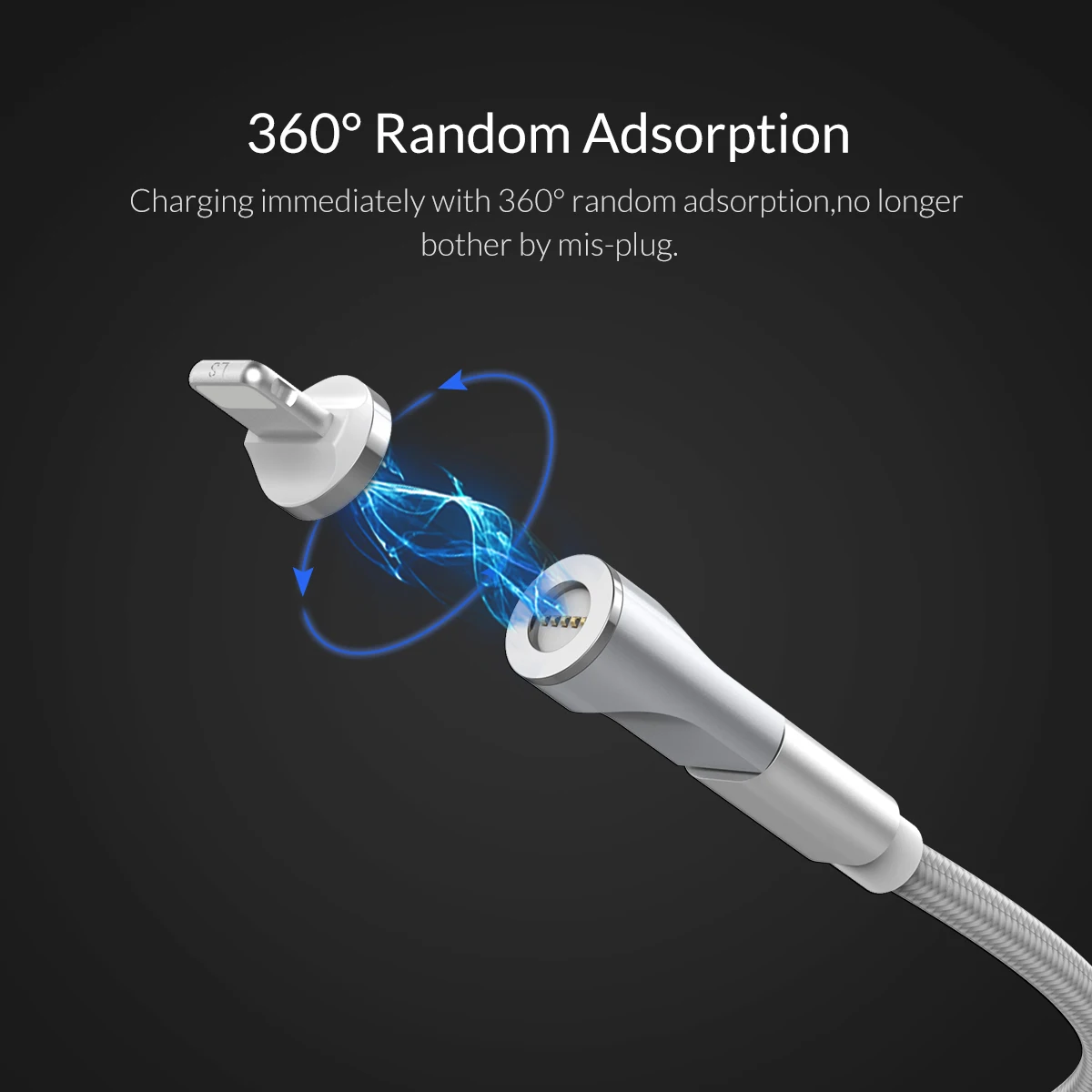 Магнитный адаптер ORICO Micro USB для устройств Android, разъем для зарядки для мобильных телефонов iphone, samsung, huawei, Xiaomi