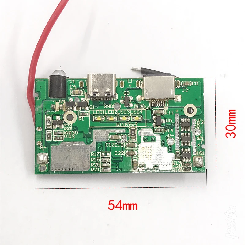 Плата быстрой зарядки 5 12 В 2 USB Type c QC 3 0 модуль для литий ионной литиевой батареи