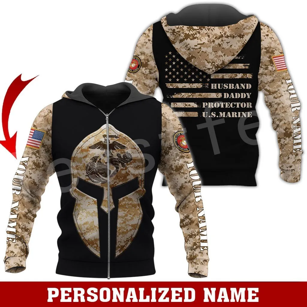 

Tessffel America Marine Camo Skull Soldier Army Veteran NewFashion 3DPrint Streetwear Pullover Casual Funny Hoodies Men/Women 15