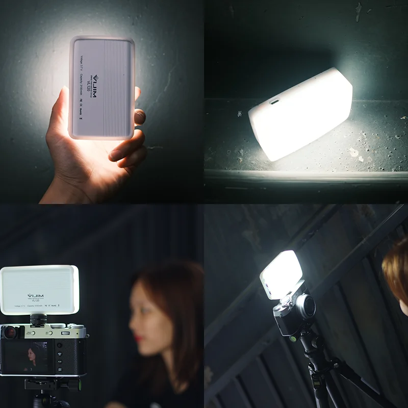 Ulanzi Vijim VL120 3200K 6500K LED видео свет светодиодный светильник с софтбоксом и цветными
