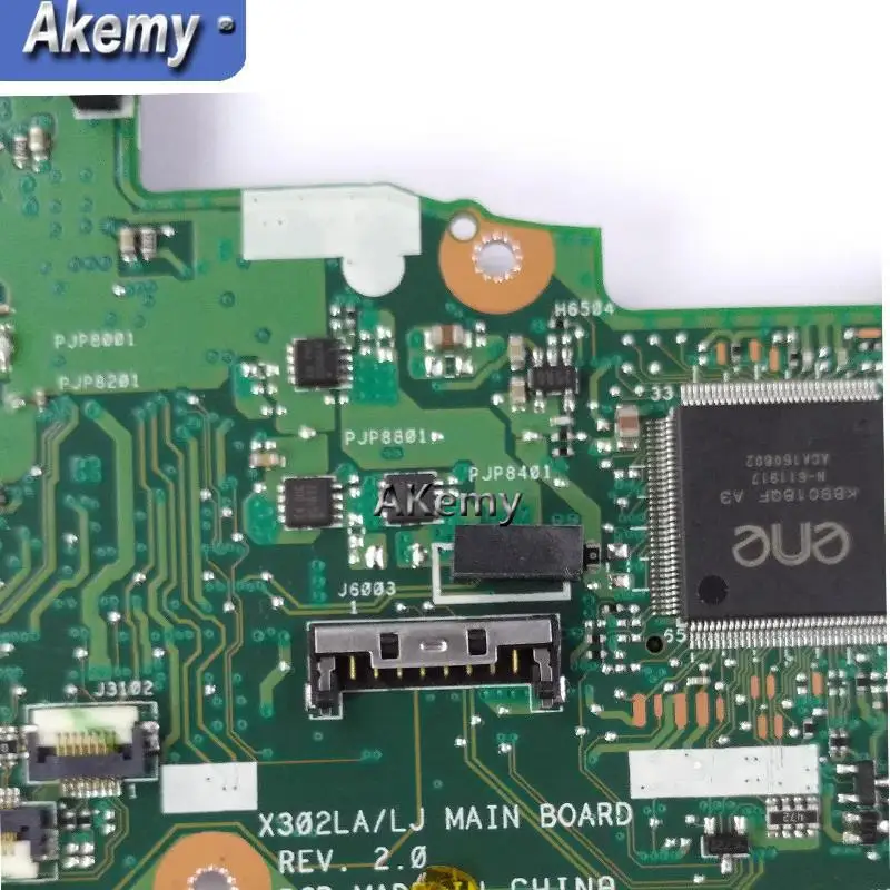 

Akemy X302LA I3-5010 CPU 4GB RAM mainboard For Asus X302L X302LA X302LJ Laptop motherboard 90NB07I0-R00030 Tested free shipping