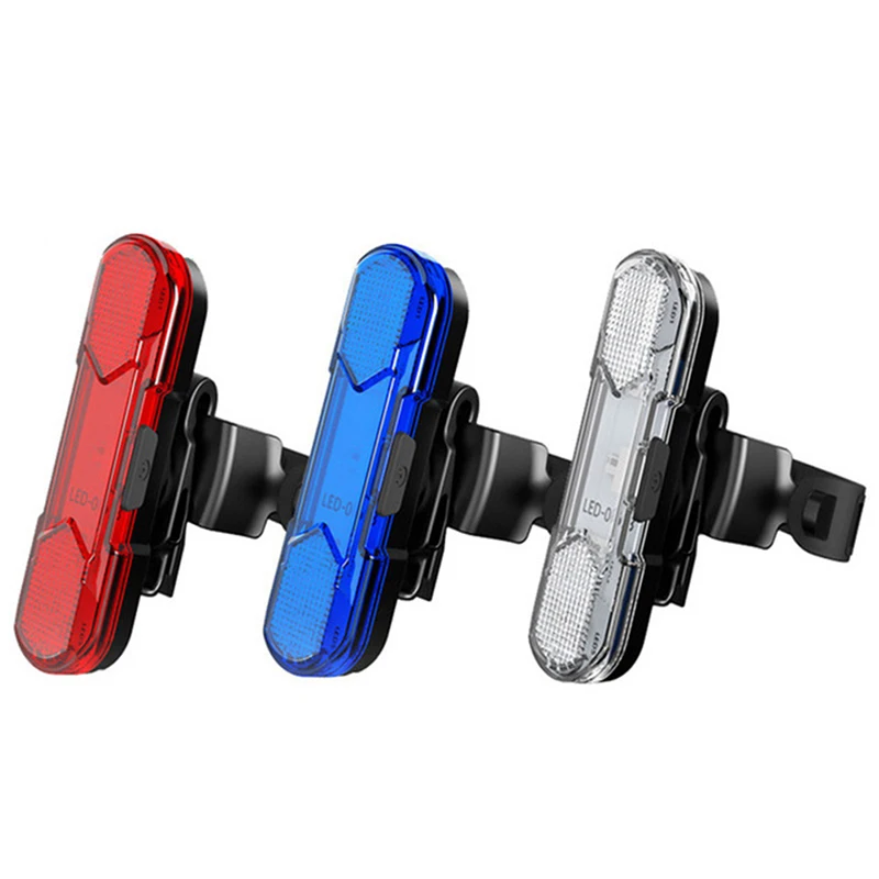 

1pc Waterproof MTB Bicycle Light Bike Taillight Accessories Rear USB Rechargeable LED Flashlight Warning Cycling Tail Lamp