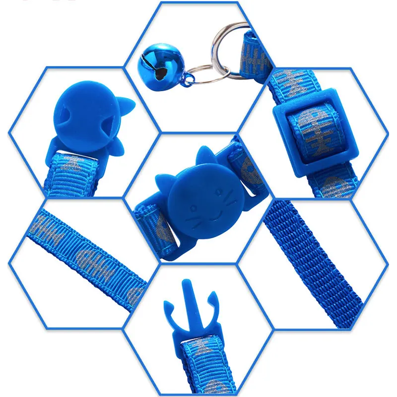 Ошейник для кошек 1 шт. Домашний питомец собака Регулируемая пряжка с