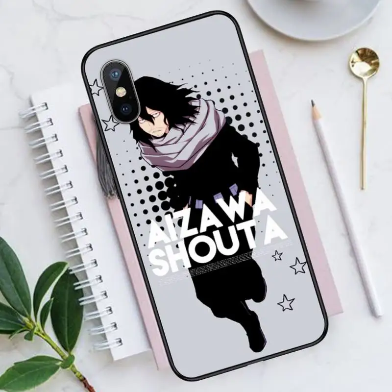 

Eraser head Shota Aizawa My Hero Phone Cases for iPhone 11 12 pro XS MAX 8 7 6 6S Plus X 5S SE 2020 XR Luxury brand shell funda