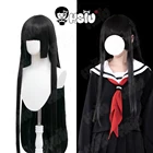 Enma Ai косплей парик аниме Хелл-девушка косплей парик HSIU черные длинные волосы + Бесплатный парик шапочка Хэллоуин вечевечерние Хеллоуин парик Хеллоуин