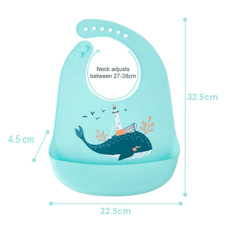 

Baby Silicone Feeding Bibs Bowl Spone Tableware Waterproof Non-Slip Crockery BPA Free Silicone Dishes For Baby Bowl Baby Plate