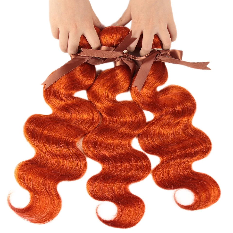 Чупряди человеческих волос Wa... красные волосы блонд бразильские волнистые