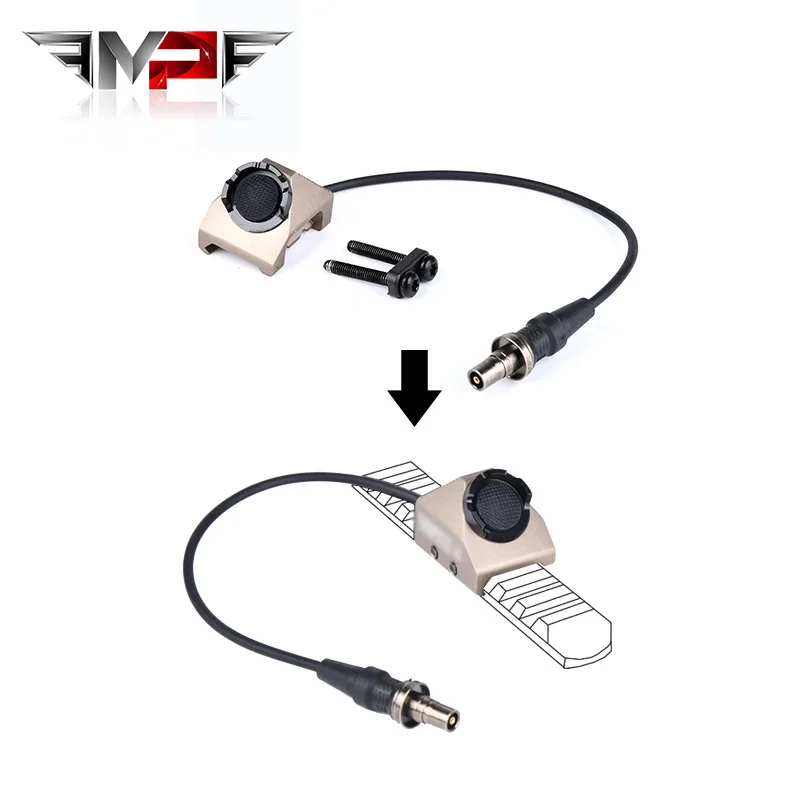 Тактический фонарик для страйкбола переключатель давления лазерный