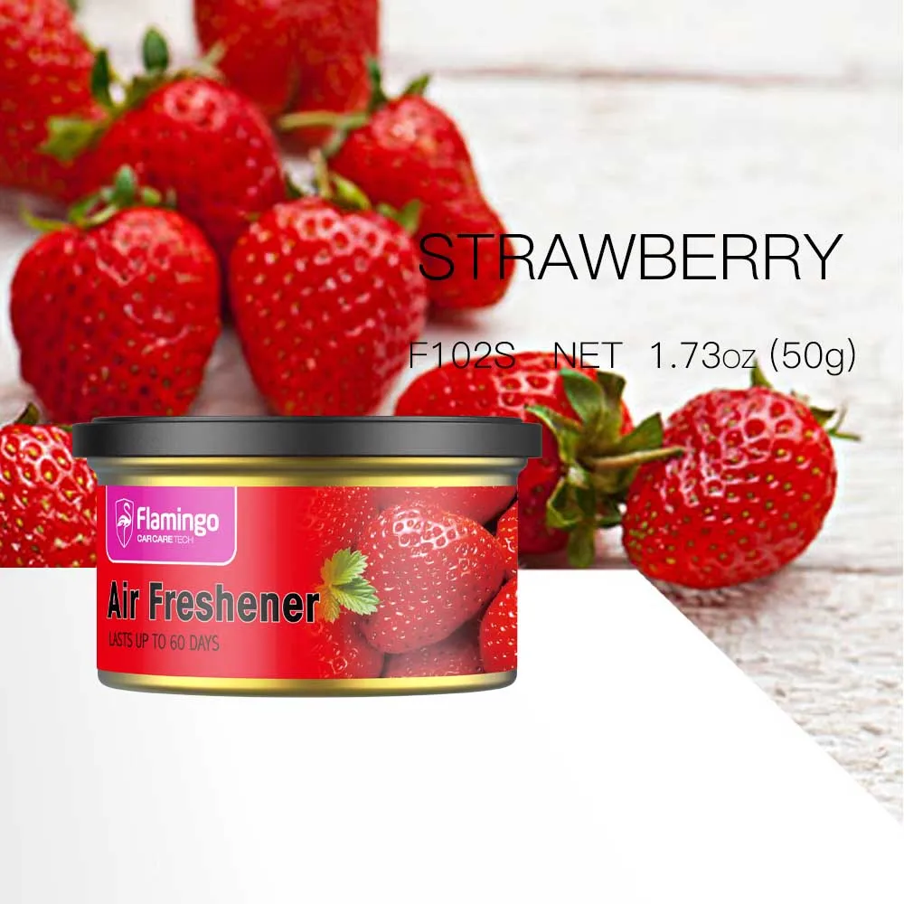 Strawberry 1,73 унций автомобильный освежитель воздуха для автомобиля, твердый ароматизатор, коробка, дезодорант, ванильный аромат, аксессуары для интерьера - Название цвета: Strawberry