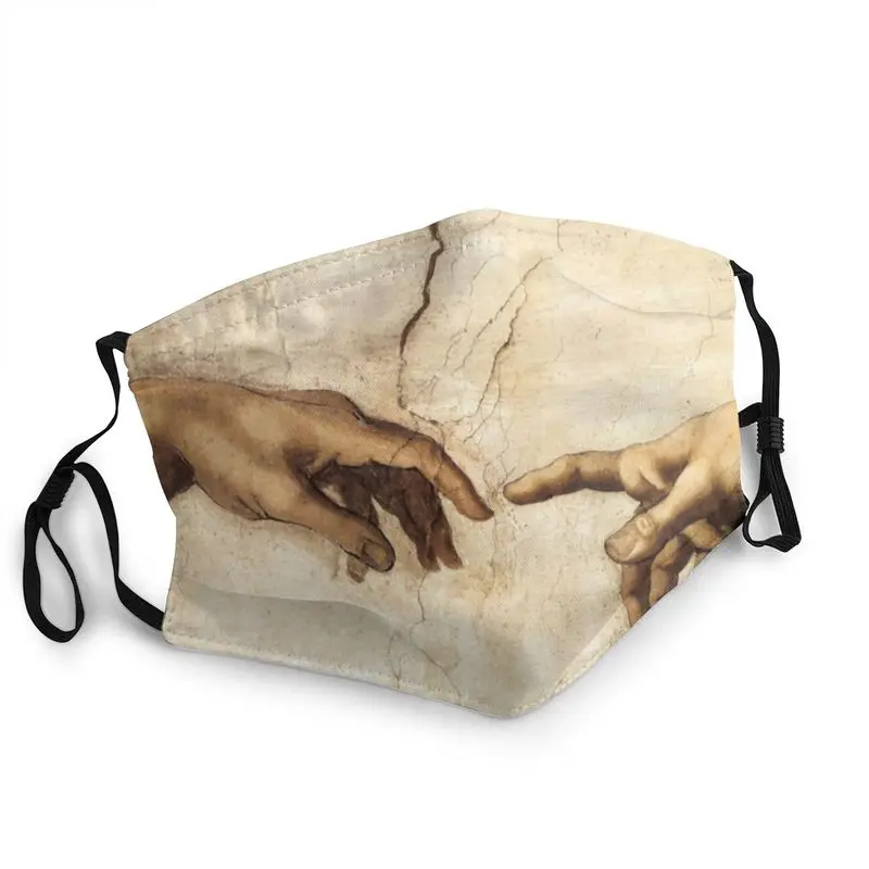 

Маска для лица «Создание Адама Микеланджело», маска против смога для взрослых мужчин, защитная маска, респиратор, неодноразовая маска для р...