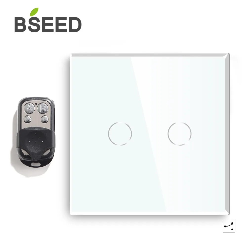Bseed ЕС сенсорный диммер 2 банды 1 способ дистанционного Led диммер 3 цвета дистанционного хрустального стекла панель диммер