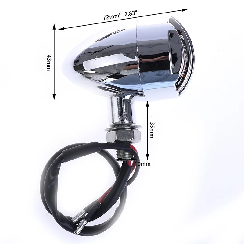

New Arrival 1Pcs Retro Motorcycle Turn Signals Light Bulb Blinker Lights Plasic Indicators Light 10W