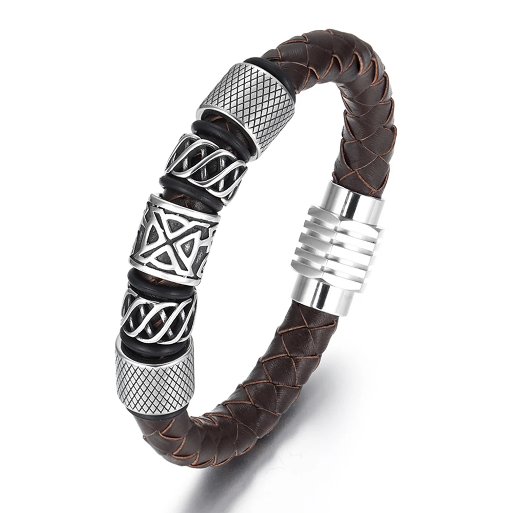 4 шт из нержавеющей стали для бисера бусины с большим отверстием полые чернеют