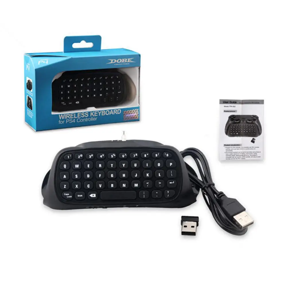 PS4/PS4 SLIM 2 4G беспроводная ручка клавиатуры PS4 Беспроводная игровая клавиатура DOBE TP4