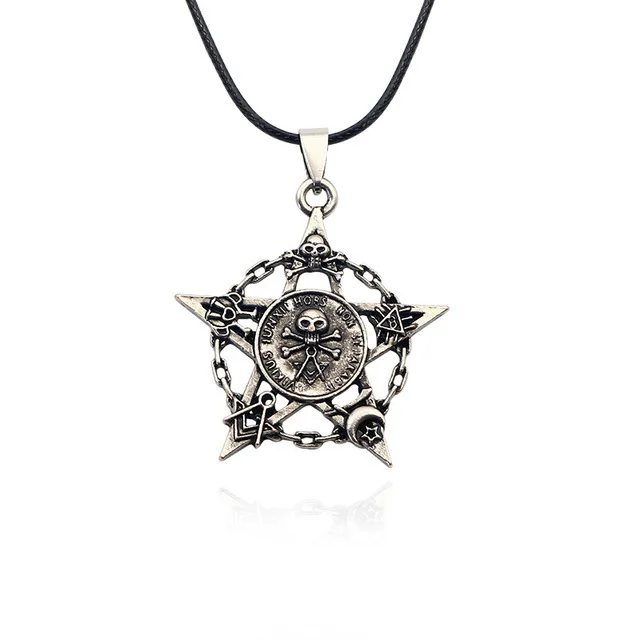 Модная подвеска в стиле стимпанк с перевернутой пентаграммой Пань Бог череп голова козла сатанистское сатанинское оккультное металлическое ожерелье DIY колье