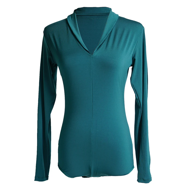 Женские топы с длинным рукавом для латиноамериканских танцев сексуальное боди