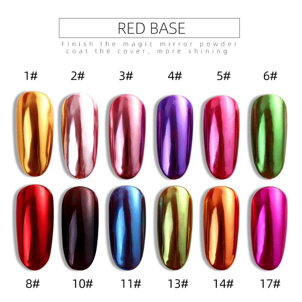 Набор глиттеров для ногтей Dip Powder французского маникюра УФ-Декор хромированный