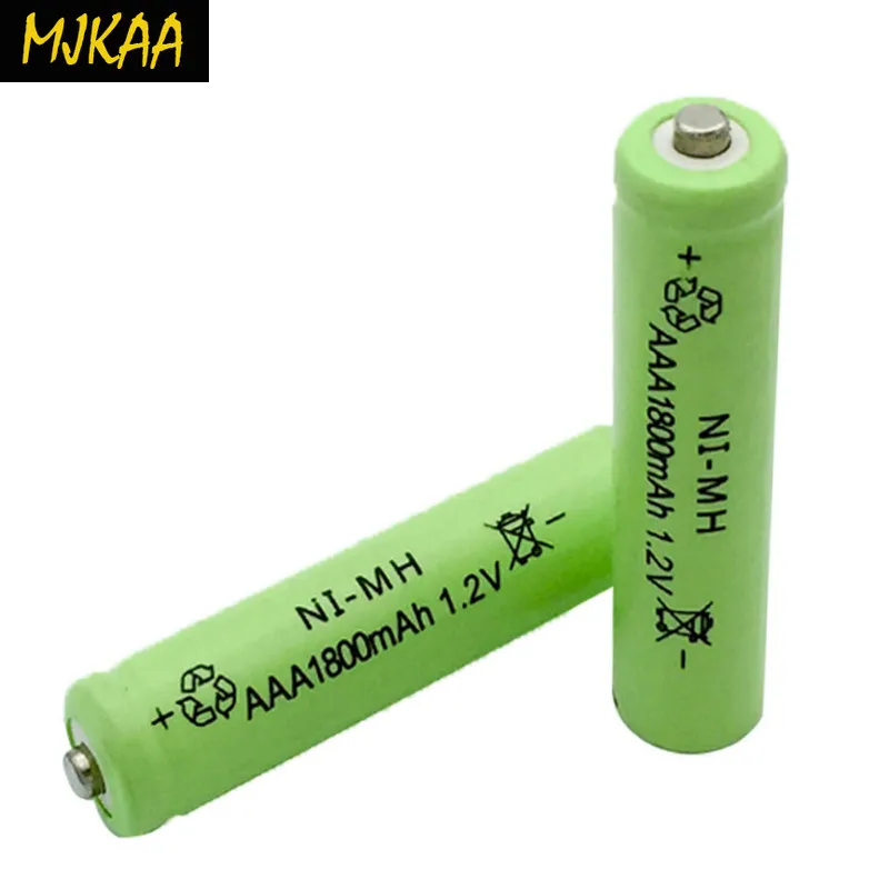 AAA 1 2 v NIMH батарея 3A 1800mah aaa перезаряжаемые ni mh батареи|Перезаряжаемые батареи| |