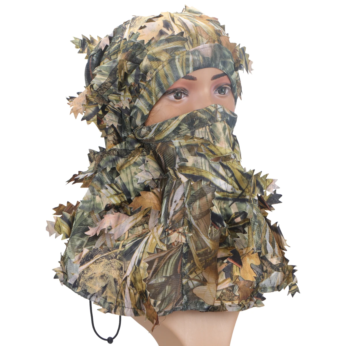 Hunting Headgear Breathable Ourdoor Wind-Resistant Face Mask Camo Leaves Camouflage Accessories Free Size | Спорт и развлечения