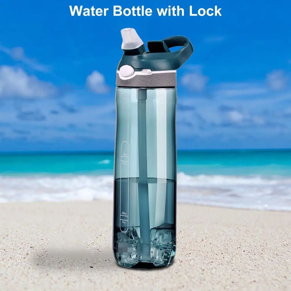 

Бутылка для воды для улицы, портативная летняя спортивная пластиковая кружка для воды без бисфенола А, для занятий спортом, велоспортом, Кру...