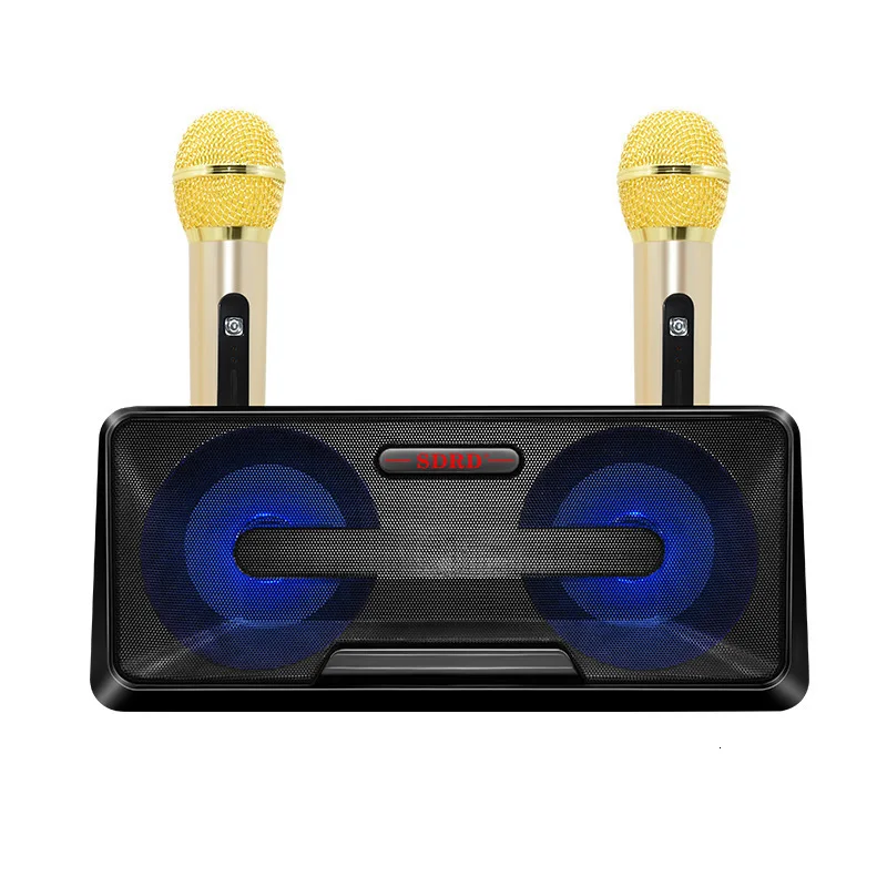 Портативный HIFI микрофон динамик Sdrd301 беспроводной микрофон бытовой Ktv открытый мобильный телефон Bluetooth аудио Cara Ok машина