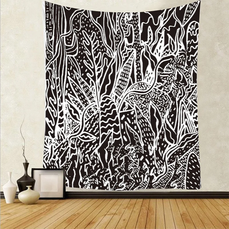 Настенный гобелен с изображением солнца Луны мандалы | Дом и сад