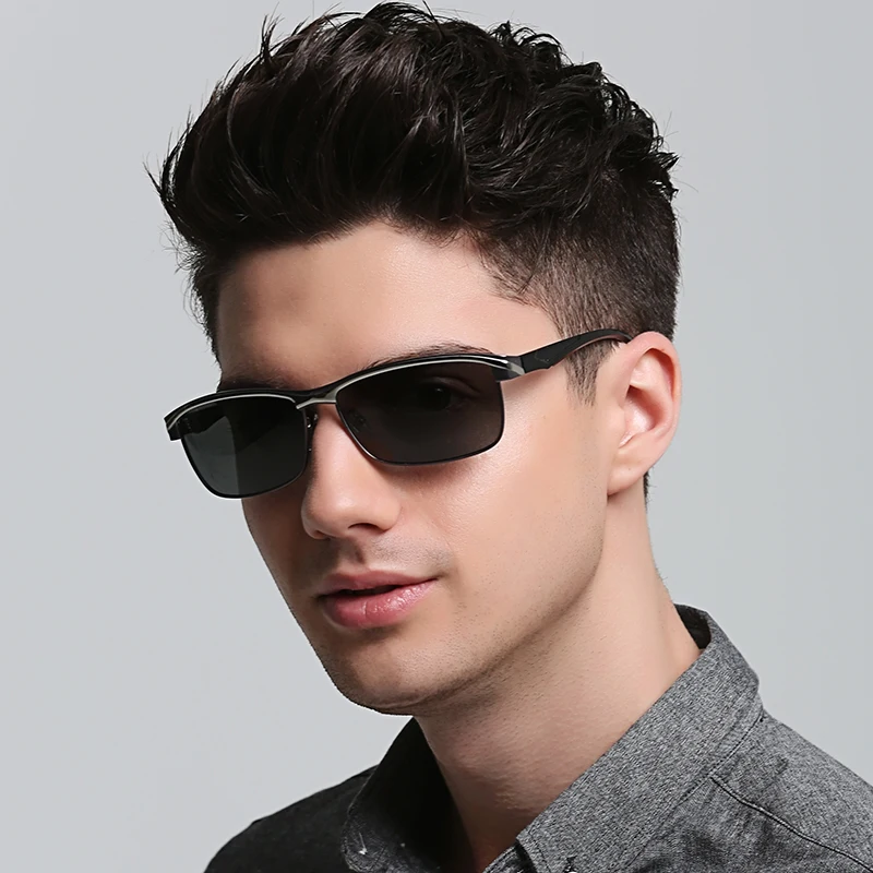 Брендовые поляризованные мужские классические солнцезащитные очки Пилот