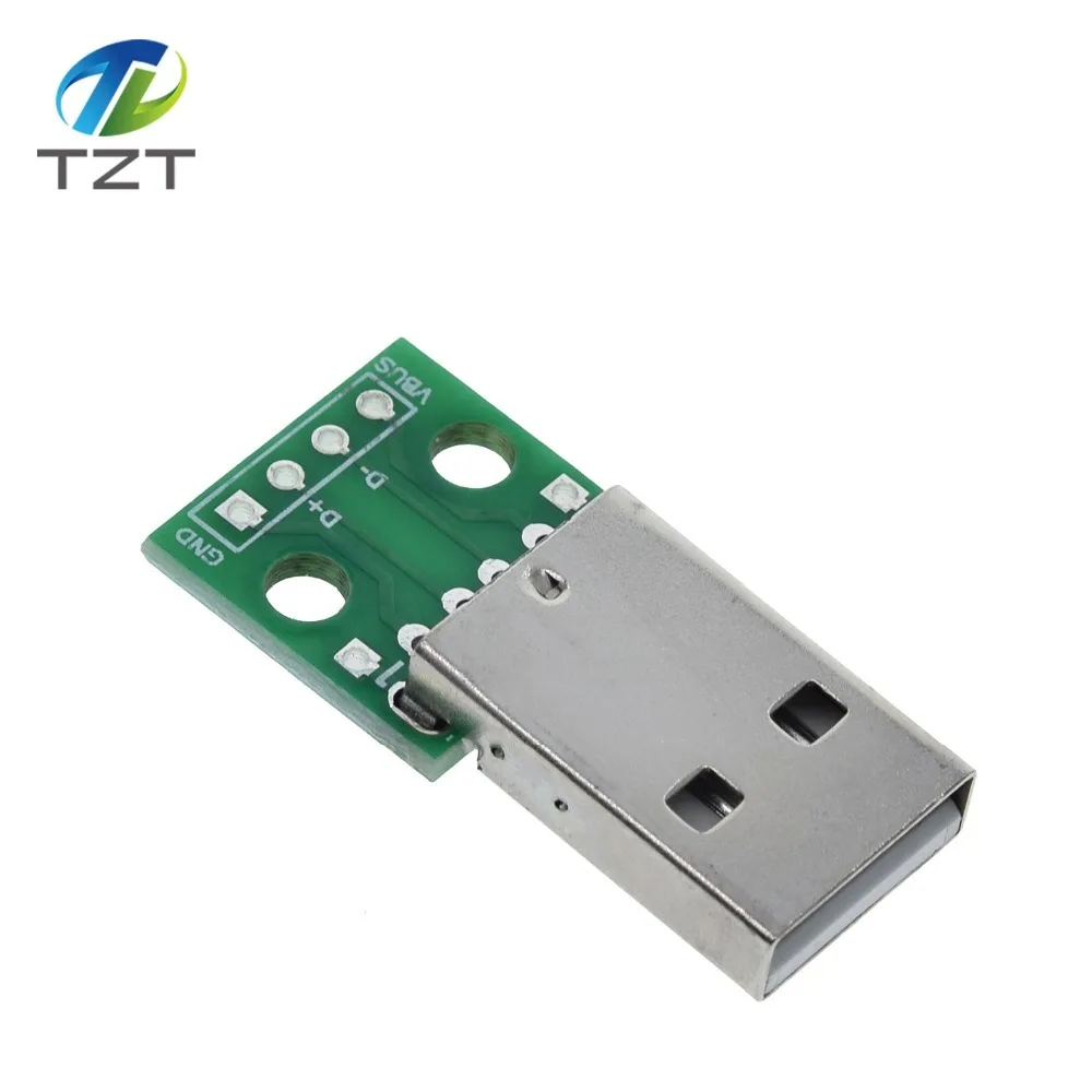 TZT MINI MICRO USB Для DIP адаптера/USB разъем 2,54 мм 5pin Женский Разъем b Тип USB2.0 Женский PCB конвертер USB-01