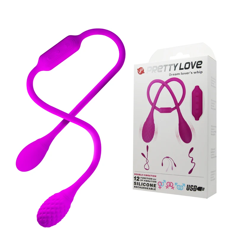 Pretty Love USB Перезаряжаемый 12 Скоростей двойной вибратор эротические взрослые секс
