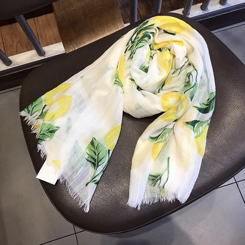 

winter lady cotton scarves Beach pashmina bandana Shawl fashion matching Print silk scarf Women cotton material scarf