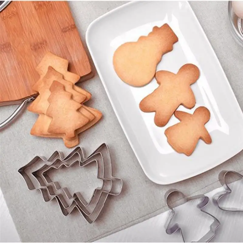

5Pcs/Set Stainless Steel Fondant Cake Baking Mold Heart Flower Star Shape Mold DIY Cookie Biscuit Cutter Decorating Moulds