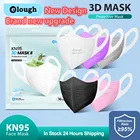 Одноразовая маска Elough KN95 ffp2 mascarilla fpp2, черная, дыхательная