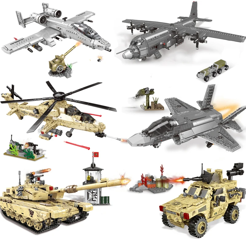Technic XINGBAO Военный Набор оружия ракетный пистолет истребитель танков модель