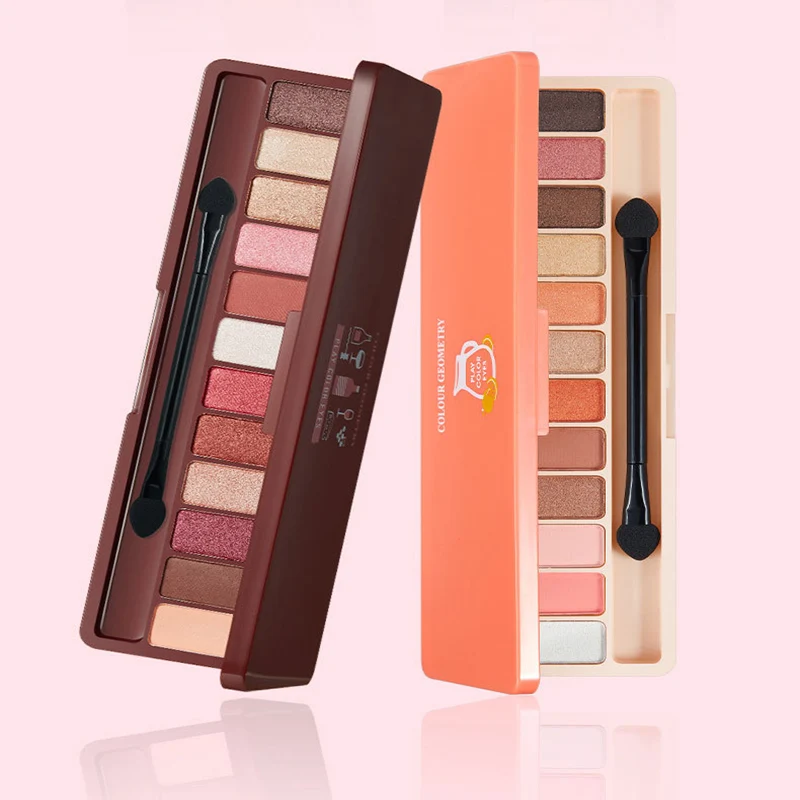 

12 Color Makeup Eye Shadow Glitter Highlight Eyeshadow Set Makeup Cosmetics Eyeshadow Palette Plate