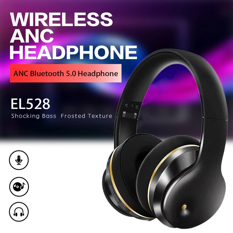 

2020 New Active Noise Cancelling Headset Bluetooth Headset Subwoofer Sports Game Wireless Bluetooth Headset