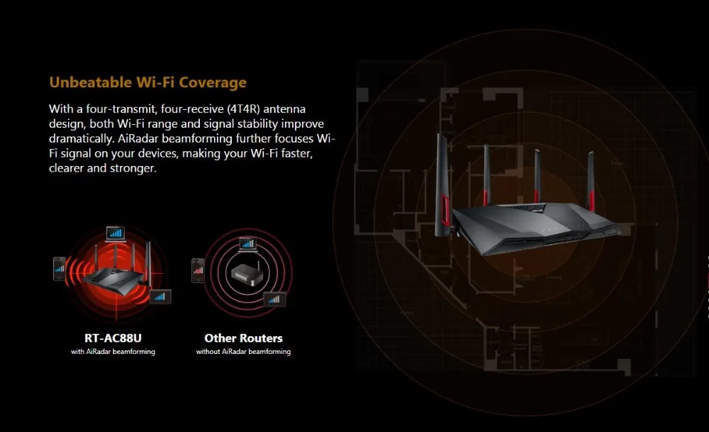 Топ 5 лучших ASUS RT-AC88U AC3100 двухдиапазонный гигабитный Wi-Fi игровой 4K маршрутизатор с MU-MIMO, AiMesh, 3167 Мбит/с, обновляемая система Merlin