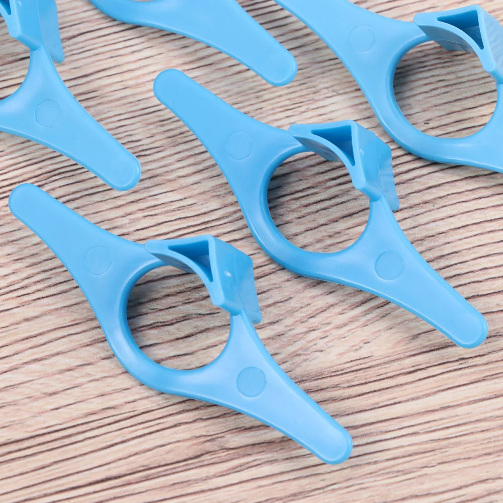 

5pcs Thumb Book Page Holder Finger Ring Book Markers for Books Stationery Gifts (Blue)