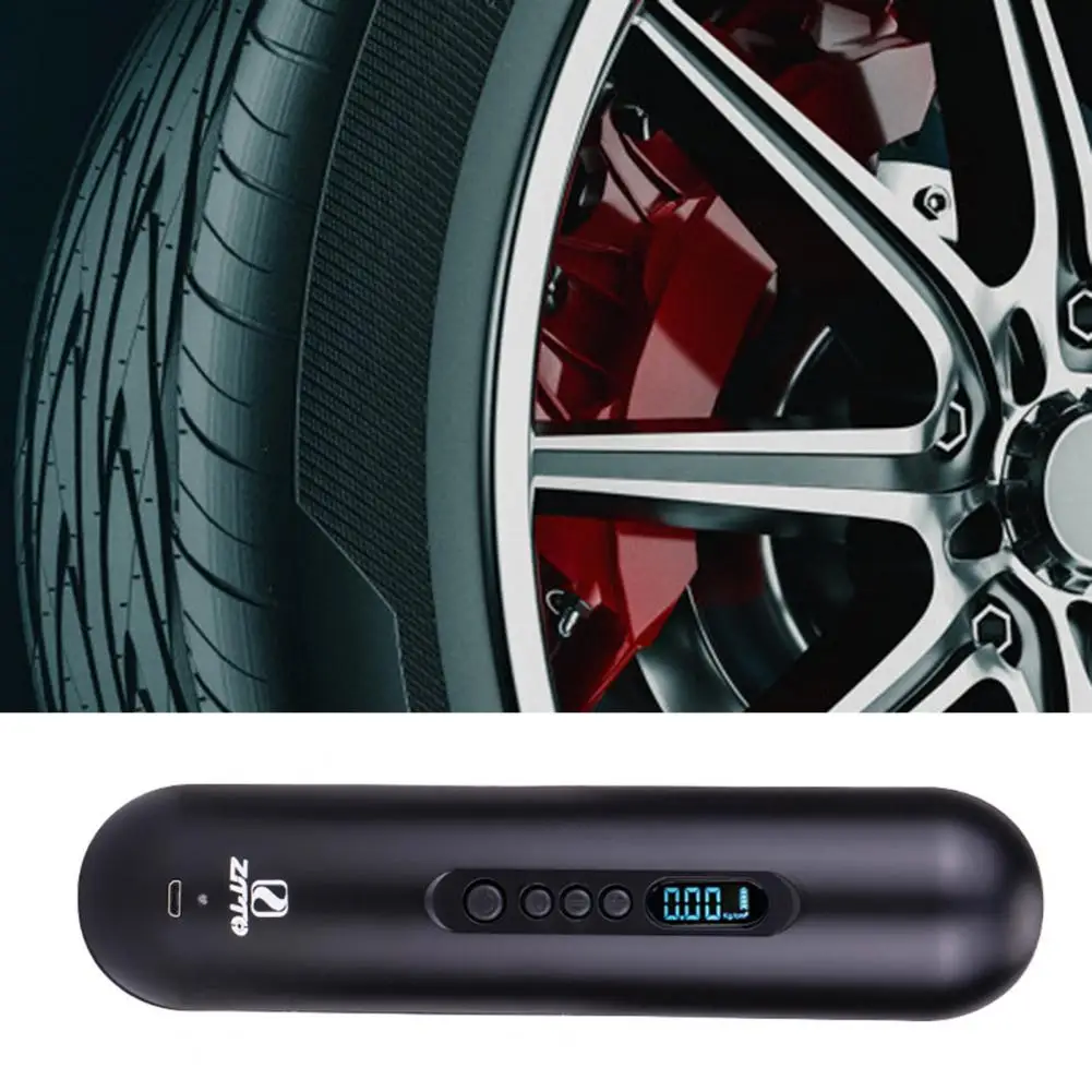 Barato Bomba De Aire Recargable De 12V Y 150PSI, Inflador De Neumáticos Inalámbrico Portátil, Compresor Digital, Bomba De Llanta Para Coche Con Luz LED De Emergencia