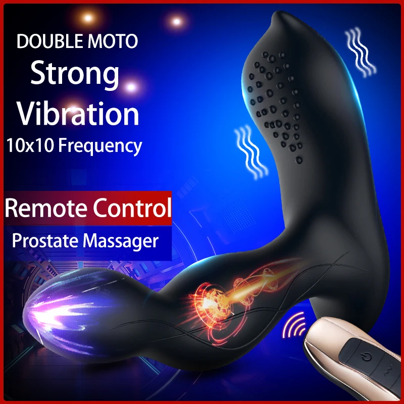Вращающаяся Анальная пробка с радиоуправлением вибратор секс игрушки для мужчин