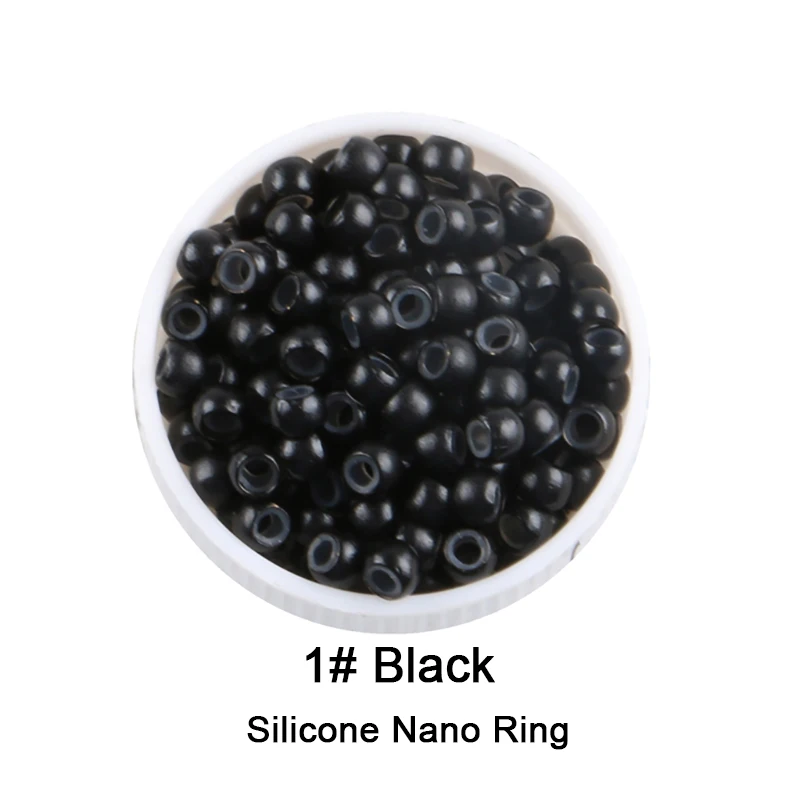 9000 Pieces 2.9*1.6*2.0mm Silicone Nano Rings Silicone Lined Beads Micro Rings Links Tubes For Nano Tip Hair Extensions 9 Colors