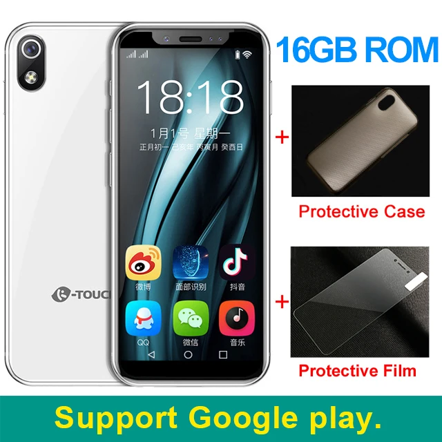Белый K-TOUCH маленький мини-смартфон 3,5 дюймов android 8,1 четырехъядерный мобильный телефон Две сим-карты разблокированный маленький телефон сенсорные сотовые телефоны - Цвет: Белый