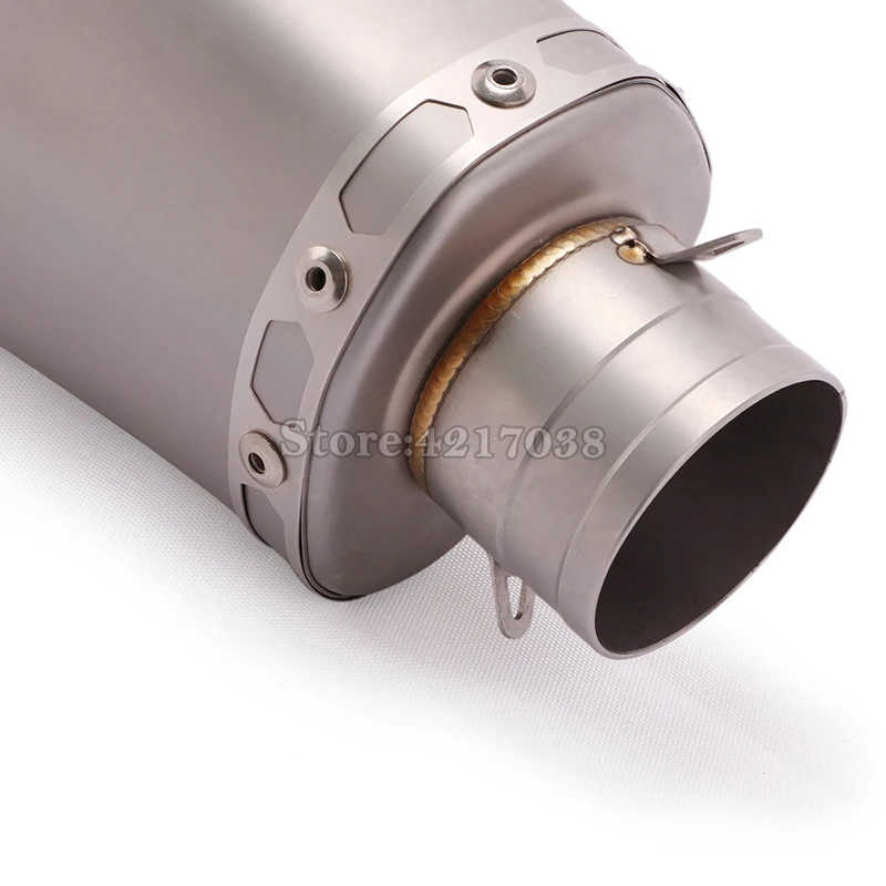 51 мм универсальный глушитель без шнуровки для мотоцикла с двойным отверстием