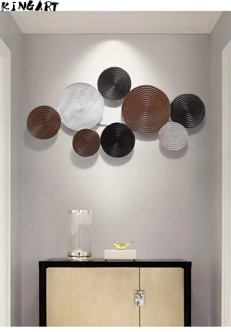 Настенное украшение для гостиной большая металлическая Настенная картина