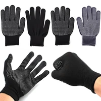 1pair hair straightener perm curling hairdressing heat resistant finger glove hair care styling tools thermal styling gloves