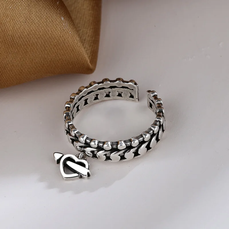 

Women Rings Aesthetic Ins style Wedding Arrow of Love Open Rings Adjustable Set For Women Couples Fit Summer Beach Vacation