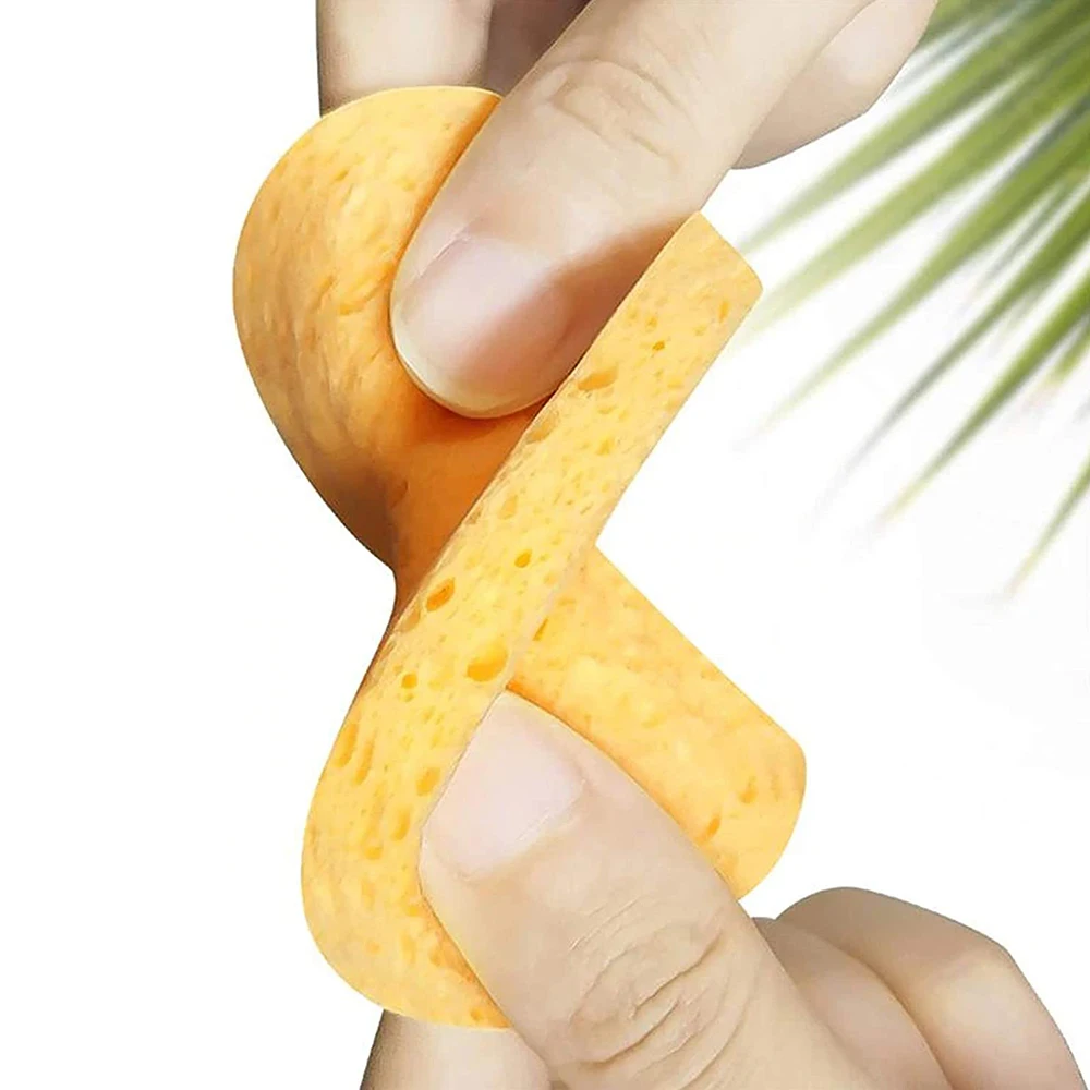 Целлюлозные губки для очищения лица и умывания 50 шт. подушечки снятия макияжа