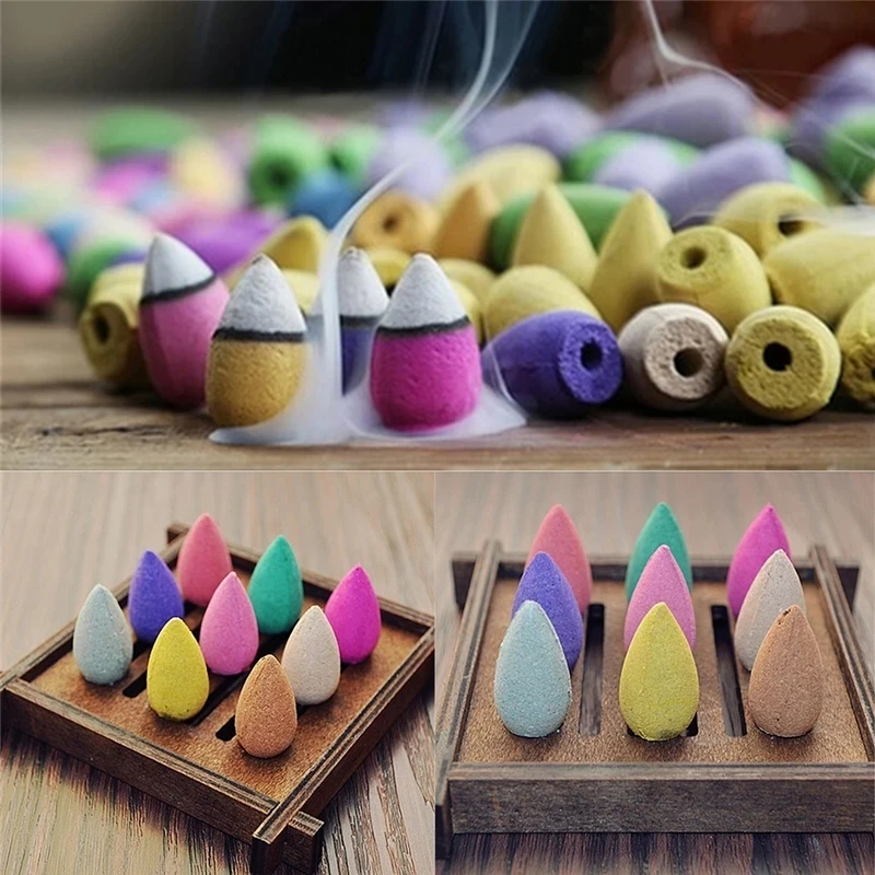 40 шт./пакет башни рефлюкса аксессуары с благовониями конуса цвет пуля ароматная