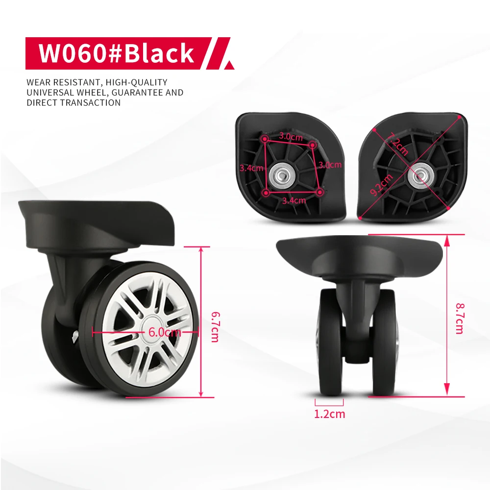 DILONG W060 Trolley luggage wheels accessories universal wheel suitcase customization high-quality replacement caster
