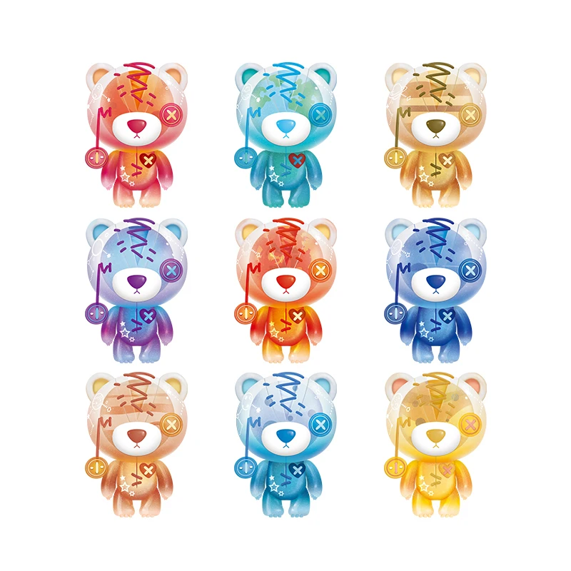 Tear Bear Emitting Blind Box Hand of Tiny Universe on the to Do Home Car Decoration Cartoon Cute Doll Toy girl Gift Model | Игрушки и