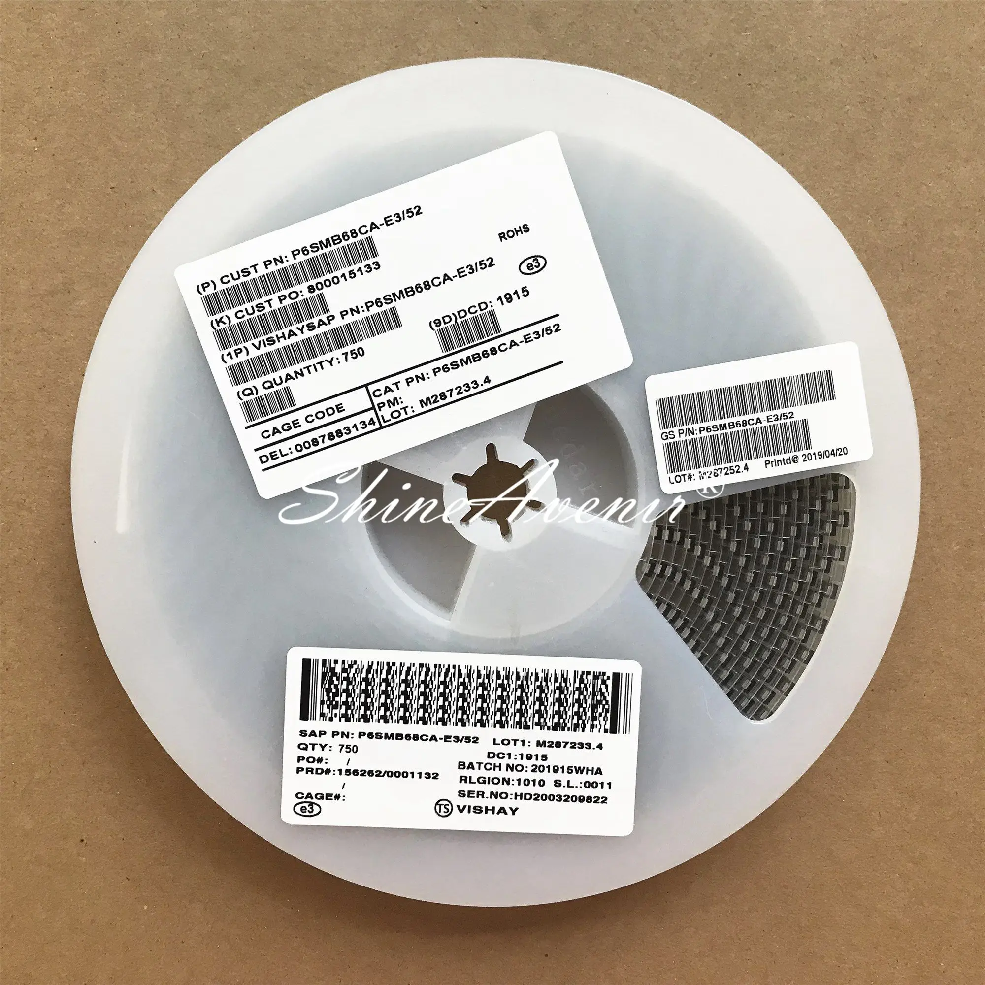 

50pcs/lot Diode P6SMB68CA P6SMB75CA P6SMB82CA P6SMB91CA P6SMB100CA P6SMB110CA P6SMB120CA P6SMB130CA SMB DO-214AA TVS Original